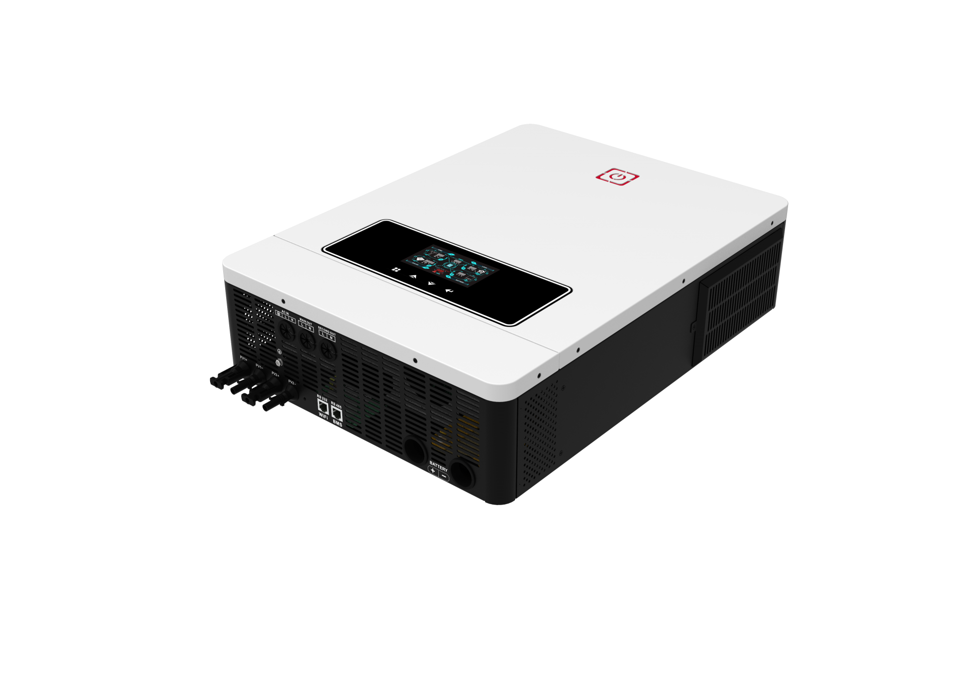 10.2KW 48V On/Off Grid Solar Inverter Dual MPPT 500VDC 160A PV Input Two Output with BMS