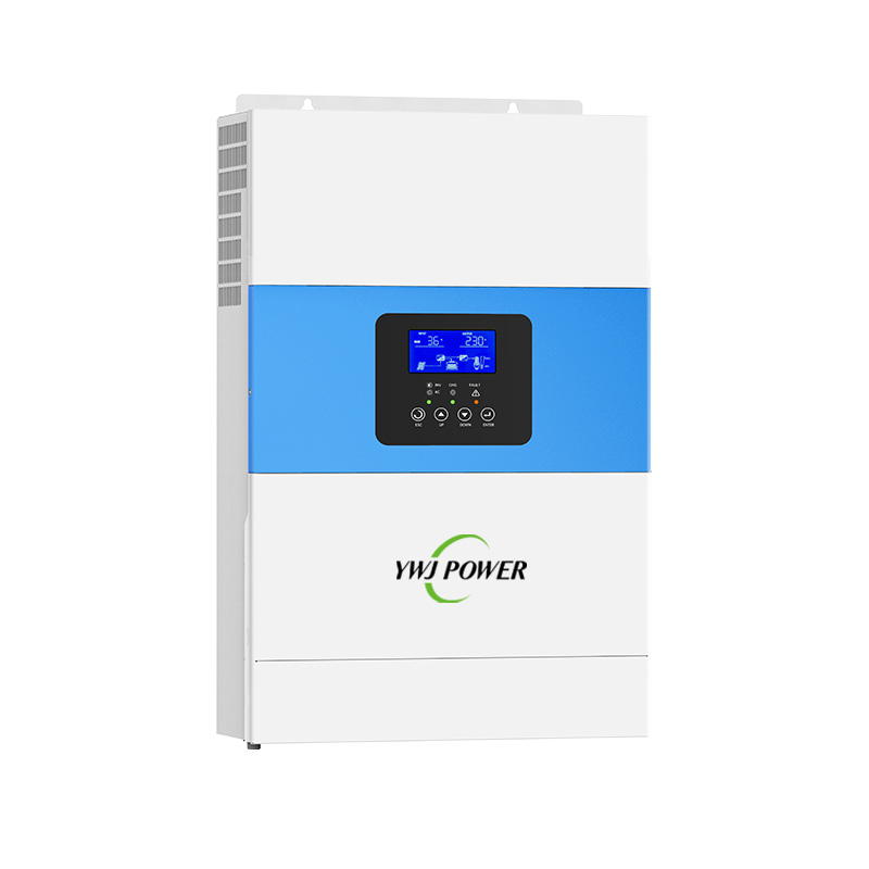 YWJ 3.5KW Hybrid Solar 24V Inverter MPPT Controller 450VDC 100A Pure Sine Wave String Inverter Home Use WiFi Communication